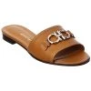 Salvatore Ferragamo Gancini Leather Slide Women -Fashionable Womens Clothing Store 1313368790 RLLD 1