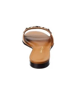 Salvatore Ferragamo Gancini Leather Slide Women -Fashionable Womens Clothing Store 1313368790 RLLD 3