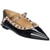 Valentino Rockstud Caged Patent Flat Women