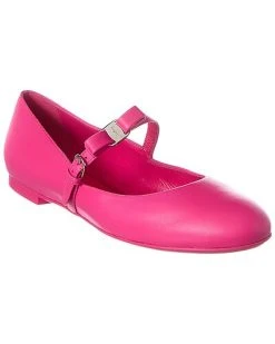 Salvatore Ferragamo Lizz Leather Ballet Flat Women