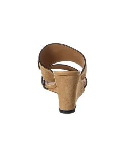 Salvatore Ferragamo Chaim Suede & Leather Wedge Sandal Women -Fashionable Womens Clothing Store 1313381851 RLLD 3