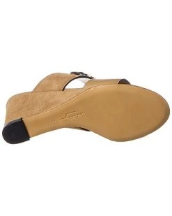 Salvatore Ferragamo Chaim Suede & Leather Wedge Sandal Women -Fashionable Womens Clothing Store 1313381851 RLLD 4