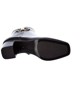 Salvatore Ferragamo Gancini Leather Bootie Women -Fashionable Womens Clothing Store 1313385724 RLLD 4