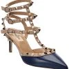 Valentino Rockstud Caged 65 Leather Ankle Strap Pump Women -Fashionable Womens Clothing Store 1313399751 RLLD 1