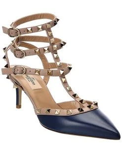 Fashionable Womens Clothing Store 31 Valentino Rockstud Caged 65 Leather Ankle Strap Pump Women