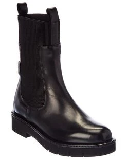 Salvatore Ferragamo Rook Leather Bootie Women