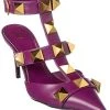 Valentino Roman Stud 80 Leather Ankle Strap Pump Women -Fashionable Womens Clothing Store 1313407289 RLLD 1