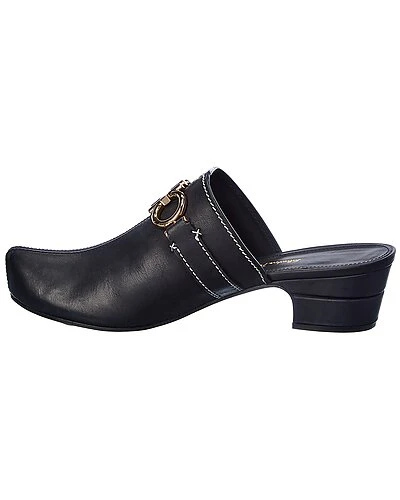 Salvatore Ferragamo Phobos Leather Mule Women 4 Salvatore Ferragamo Phobos Leather Mule Women - Image 2