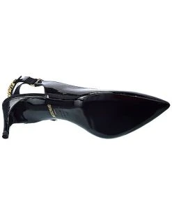 MOSCHINO Logo Patent Slingback Pump Women -Fashionable Womens Clothing Store 1313420987 RLLD 4