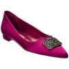 Manolo Blahnik Floritanu Satin Flat Women