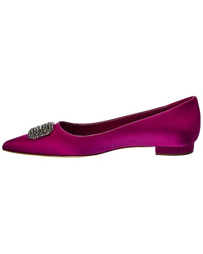 Manolo Blahnik Floritanu Satin Flat Women 4 Manolo Blahnik Floritanu Satin Flat Women - Image 2