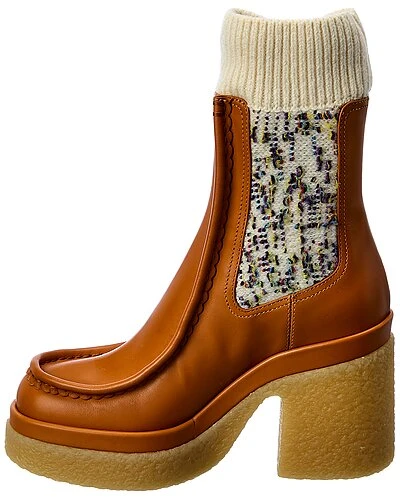 Chloé Jamie Sock Leather Bootie Women 4 Chloé Jamie Sock Leather Bootie Women - Image 2