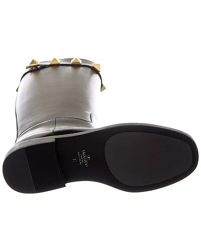 Valentino Roman Stud 15 Leather Knee-High Boot Women 6 Valentino Roman Stud 15 Leather Knee-High Boot Women - Image 4