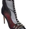Valentino Rockstud Alcove 90 Mesh & Patent Boot Women