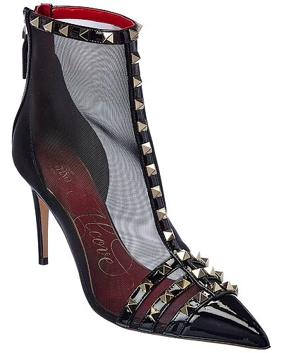 Valentino Rockstud Alcove 90 Mesh & Patent Boot Women 3 Valentino Rockstud Alcove 90 Mesh & Patent Boot Women