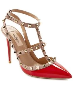 Valentino Rockstud Caged 100 Patent Pump Women