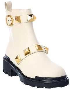 Valentino Roman Stud Leather Boot Women