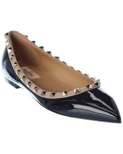 Valentino Rockstud Patent Flat Women
