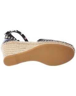 Valentino Rockstud 85 Grainy Leather Wedge Sandal Women 10 Valentino Rockstud 85 Grainy Leather Wedge Sandal Women -Fashionable Womens Clothing Store 1313492865 RLLD 4