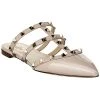 Valentino Rockstud Caged Patent Flat Women -Fashionable Womens Clothing Store 1313493195 RLLD 1