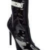 MOSCHINO Logo Patent Bootie Women 2 MOSCHINO Logo Patent Bootie Women -Fashionable Womens Clothing Store 1313497471 RLLD 1