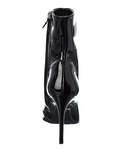 MOSCHINO Logo Patent Bootie Women 5 MOSCHINO Logo Patent Bootie Women - Image 3