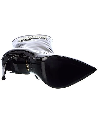 MOSCHINO Logo Patent Bootie Women 6 MOSCHINO Logo Patent Bootie Women - Image 4