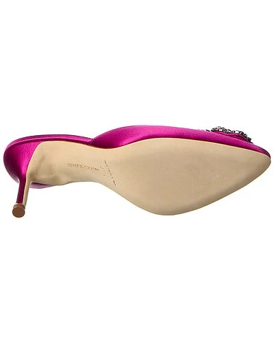 Manolo Blahnik Hangisimu 70 Satin Pump Women 6 Manolo Blahnik Hangisimu 70 Satin Pump Women - Image 4