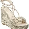 Valentino Rockstud 105 Silk Braid Wedge Sandal Women -Fashionable Womens Clothing Store 1313533567 RLLD 1