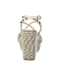 Valentino Rockstud 105 Silk Braid Wedge Sandal Women 9 Valentino Rockstud 105 Silk Braid Wedge Sandal Women -Fashionable Womens Clothing Store 1313533567 RLLD 3