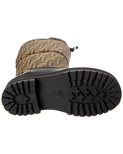 FENDI Signature Leather-Trim Boot Women 6 FENDI Signature Leather-Trim Boot Women - Image 4