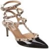 Valentino Rockstud Caged 65 Patent Ankle Strap Pump Women -Fashionable Womens Clothing Store 1313549737 RLLD 1