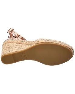 Valentino Rockstud 85 Leather Wedge Sandal Women -Fashionable Womens Clothing Store 1313570921 RLLD 4