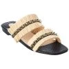 Christian Louboutin Marivodou Raffia & Leather Sandal Women