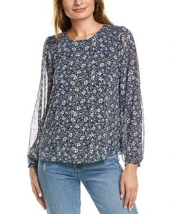 Smocked Shoulder Top Women