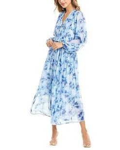 Smocked Midi Dress Women