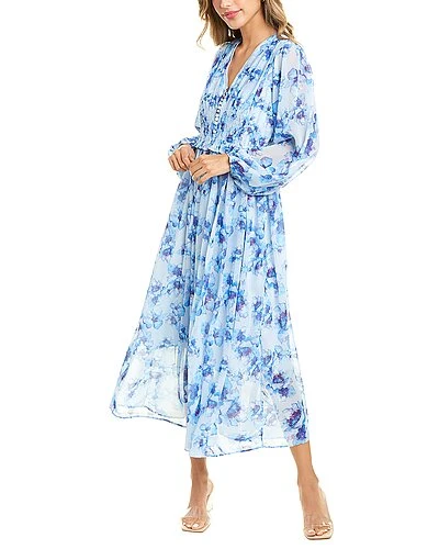 Smocked Midi Dress Women 3 Smocked Midi Dress Women