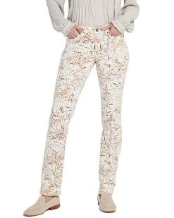 NYDJ Petite Sheri Meridian Leaves Boysenberry Slim Jean Women