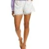 Embroidered Lace Printed Short Women