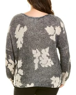 Plus Scattered Florals Sweater Women -Fashionable Womens Clothing Store 1411124761 RLLD 2