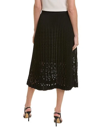 Elie Tahari Laser-Cut Midi Skirt Women 4 Elie Tahari Laser-Cut Midi Skirt Women - Image 2