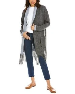 Telluride Fringe Wool & Cashmere-Blend Cardigan Women