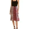 Johnny Was Valencia Paneled Silk Skirt Women