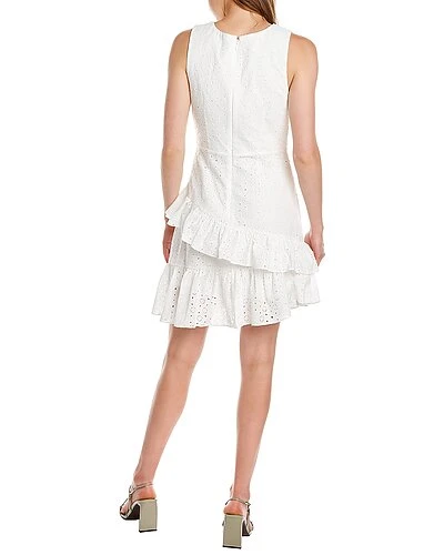 BCBGMAXAZRIA Eyelet Mini Dress Women 4 BCBGMAXAZRIA Eyelet Mini Dress Women - Image 2