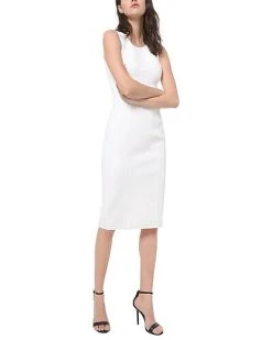 Michael Kors Wool-Blend Sheath Dress Women