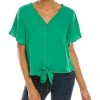 Vince Camuto Button-Down Tie-Front Blouse Women