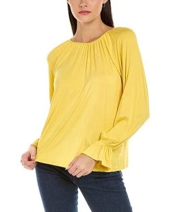 Vince Camuto Ruffle Cuff Knit Top Women