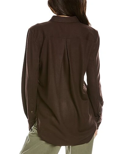Rag & Bone Luisa Pocket Wool Blouse Women 4 Rag & Bone Luisa Pocket Wool Blouse Women - Image 2