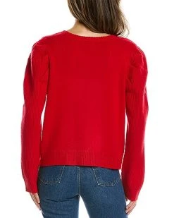 Puff Sleeve Wool & Cashmere-Blend Cardigan Women -Fashionable Womens Clothing Store 1411475774 RLLD 2
