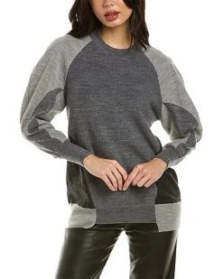 STELLA MCCARTNEY Iced Knit Oversized Wool Jumper Women